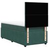 vidaXL Cama box spring con colchón terciopelo verde oscuro 100x200 cm