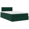 vidaXL Estructura cama otomana colch&oacute;n terciopelo verde oscuro