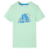 vidaXL Camiseta infantil verde claro 128