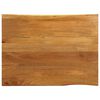 vidaXL Tablero de mesa borde natural madera maciza mango 100x80x3,8 cm