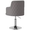 vidaXL Silla de comedor tela gris oscuro