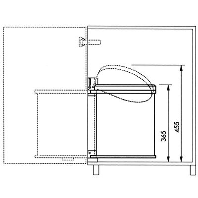 Hailo Papelera de armario Compact-Box tamaño M 15 L blanca 3555-001