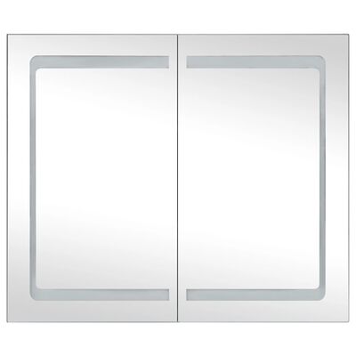 vidaXL Mueble de baño con espejo LED 80x12,2x68 cm