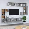 vidaXL Mueble de pared para TV madera contrachapada gris sonoma