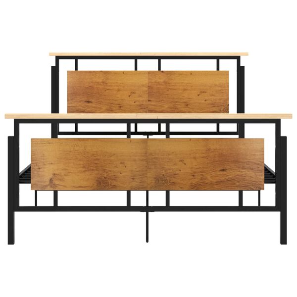 vidaXL Estructura de cama sin colch&oacute;n metal 140x200 cm