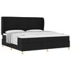 vidaXL Cama tipo Box Spring con colch&oacute;n Negro 200 x 200 cm tela