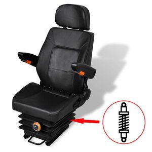 vidaXL Asiento de tractor con suspensi&oacute;n
