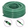 vidaXL Manguera de jard&iacute;n con accesorios PVC verde 0,75" 30 m