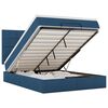 vidaXL Estructura de cama otomana colch&oacute;n tela azul pardo 140x200cm
