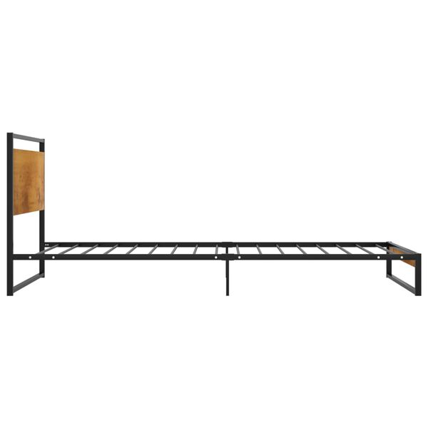 vidaXL Estructura de cama sin colch&oacute;n metal 90x200 cm