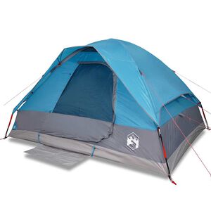 vidaXL Tienda de campa&ntilde;a igl&uacute; para 2 personas impermeable azul