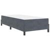 vidaXL Cama tipo Box Spring con colch&oacute;n Gris oscuro 80 x 200 cm tela