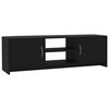 vidaXL Mueble para TV madera contrachapada negro 120x30x37,5 cm