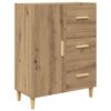 vidaXL Vitrina Roble artisan 34 x 69.5 x 90 cm Madera de ingenier&iacute;a