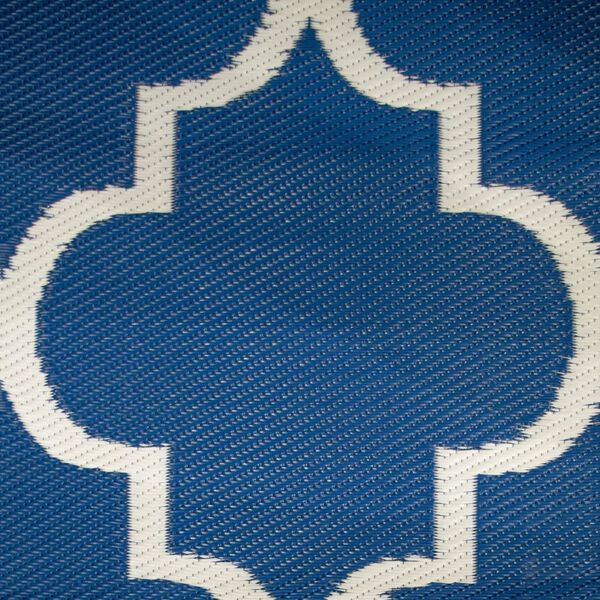 Bo-Camp Alfombra de exterior Chill mat Casablanca azul M 2x1,8 m