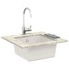 vidaXL Lavabo 430 x 460 mm 80% Cuarzo y 20% Resina