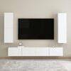 vidaXL Muebles para TV 2 uds contrachapada blanco 30,5x30x110 cm