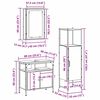 vidaXL Juego de muebles de ba&ntilde;o 3 pcs Marr&oacute;n 33 x 33 x 120.5 cm