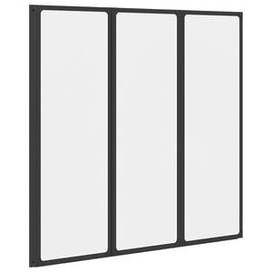 Mampara de ducha con 3 paneles plegables, 117 x 120 cm