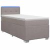 vidaXL Cama con Base Tapizada, Colch&oacute;n y Luz LED Topo 80 x 200 cm Tela