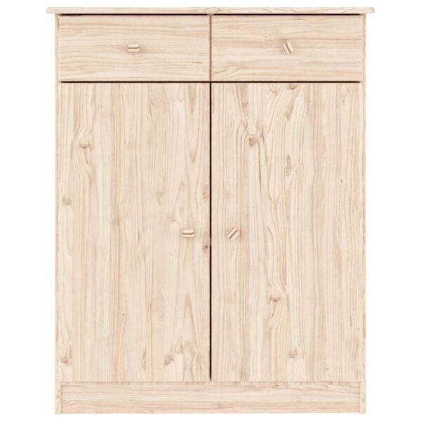 vidaXL Mueble zapatero ALTA madera maciza de pino 77x35x96 cm