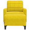vidaXL Sill&oacute;n con taburete terciopelo amarillo 60 cm