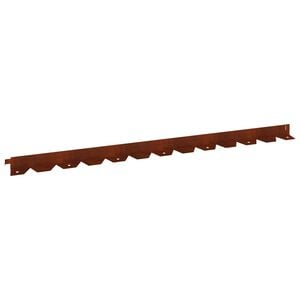 vidaXL Borde de C&eacute;sped 10 uds. 102 x 4 x 4 cm Acero Oxidado