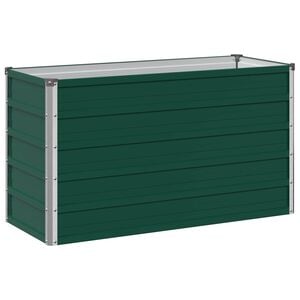 vidaXL Cama de Jard&iacute;n Elevada Verde 100 x 40 x 55 cm