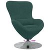 vidaXL Sill&oacute;n huevo Verde oscuro 63 x 73 x 90 cm Terciopelo