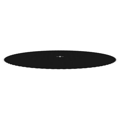 vidaXL Lona de salto para cama elástica redonda tela negro 4,57 m