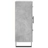 vidaXL Aparador de madera de ingenier&iacute;a gris hormig&oacute;n 69,5x34x90 cm