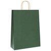 vidaXL Bolsas de papel con asas 250 uds verde 32x12x42 cm