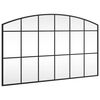 vidaXL Espejo de pared arco de hierro negro 100x60 cm