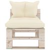 vidaXL Muebles de jard&iacute;n de palets 6 pzas y cojines madera de pino