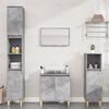 vidaXL Set muebles de ba&ntilde;o 2 piezas madera contrachapada gris hormig&oacute;n