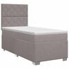 vidaXL Cama box spring con colch&oacute;n con cabecera Topo 80 x 200 cm Tela