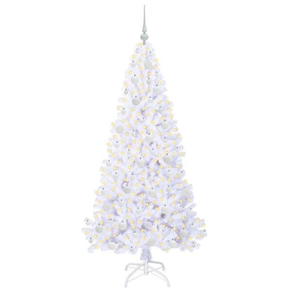 vidaXL Árbol de Navidad artificial con 300 LED 180 cm PVC y Acero