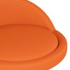 vidaXL Taburete de cocina de cuero sint&eacute;tico naranja