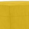vidaXL Banco de terciopelo amarillo 100x35x41 cm