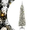 vidaXL &Aacute;rbol de Navidad artificial Blanco 210 cm PVC, Metal y Pl&aacute;stico