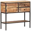 vidaXL Aparador de madera de mango rugosa 85x30x80 cm