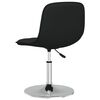 vidaXL Sillas de comedor giratorias 2 unidades tela negro