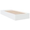 vidaXL Estructura de cama madera de ingenier&iacute;a blanca 90x200 cm