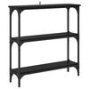 vidaXL Mesa Consola Roble Negro 75 x 22,5 x 75 cm Madera de ingenier&iacute;a
