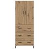 vidaXL Alacena Roble artesanal 69,5 x 34 x 180 cm Madera contrachapada