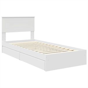vidaXL Cama con almacenamiento 90 x 200 cm Madera de ingenier&iacute;a