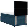 vidaXL Cama box spring con colch&oacute;n terciopelo azul oscuro 90x190 cm
