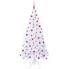 vidaXL &Aacute;rbol de Navidad artificial con 300 LED 210 cm PVC y Acero