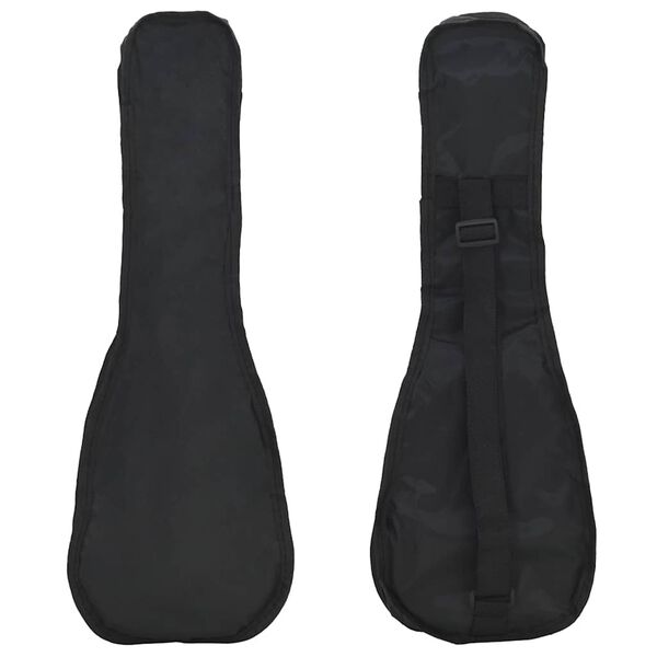 vidaXL Juego de ukelele soprano para niños con funda madera oscura 21"