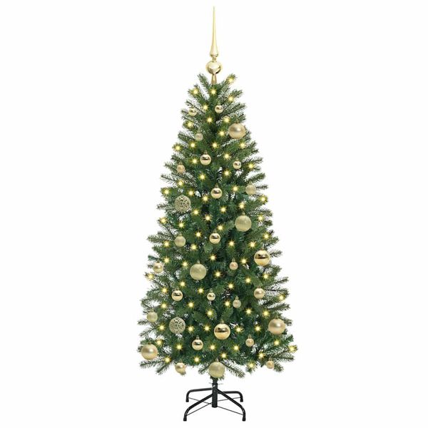vidaXL &Aacute;rbol de Navidad artificial con 150 LED Verde 120 cm PE y PVC
